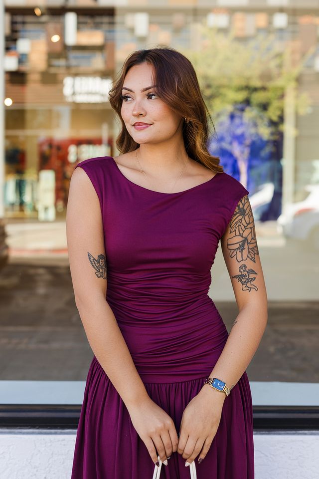 The Willow Drop-Waist Midi Dress