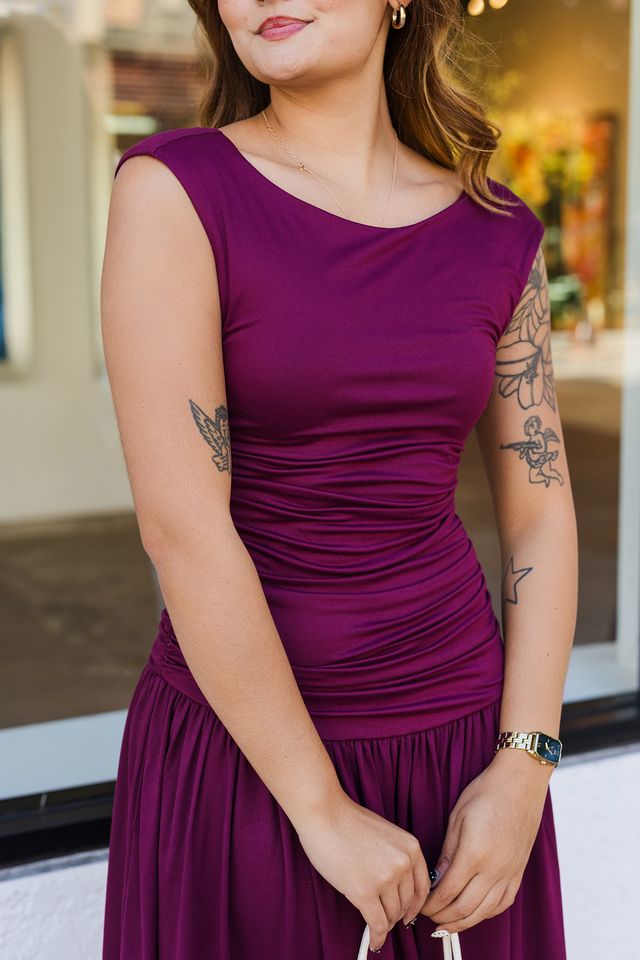 The Willow Drop-Waist Midi Dress