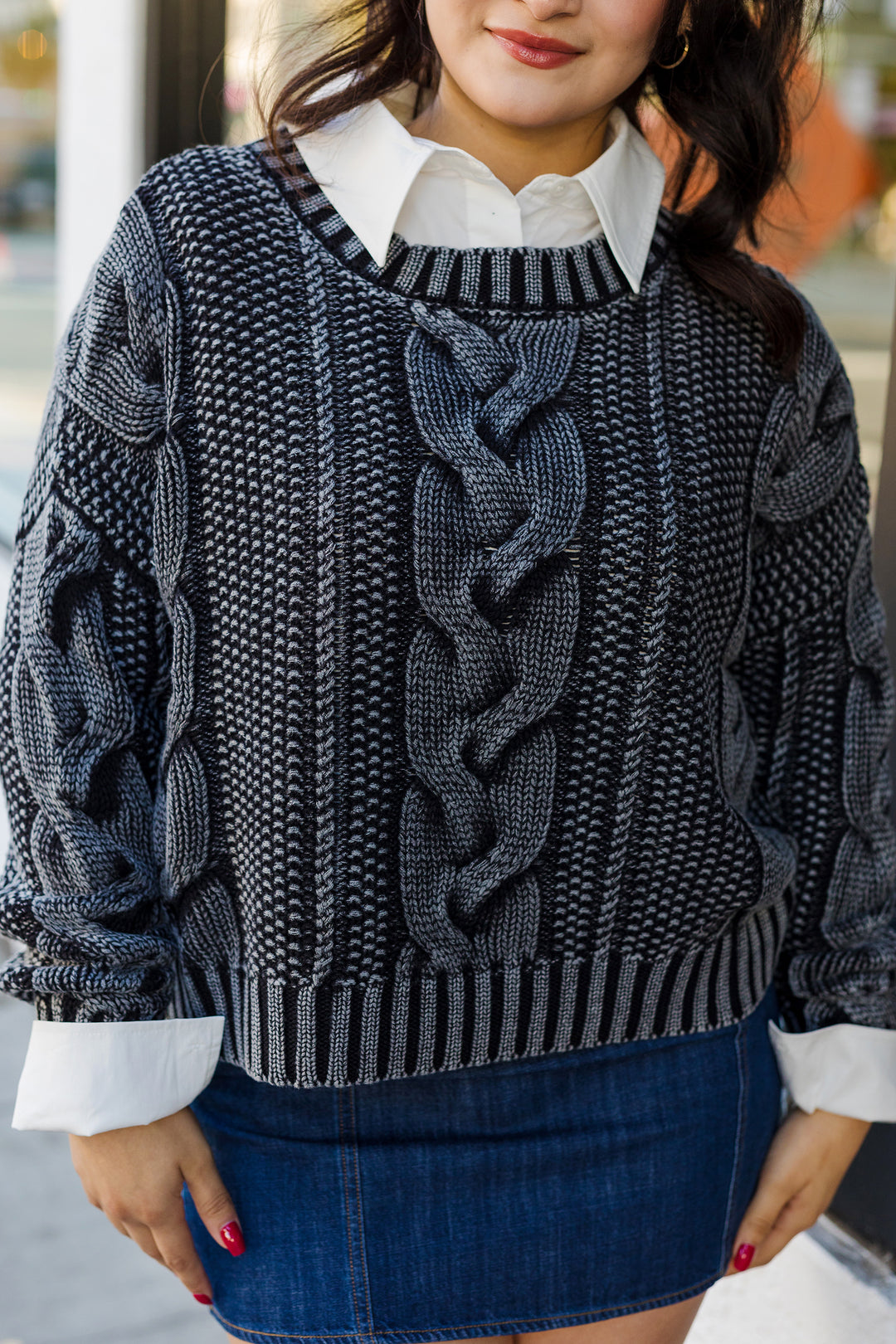 The Brownie Points Cable Knit Sweater