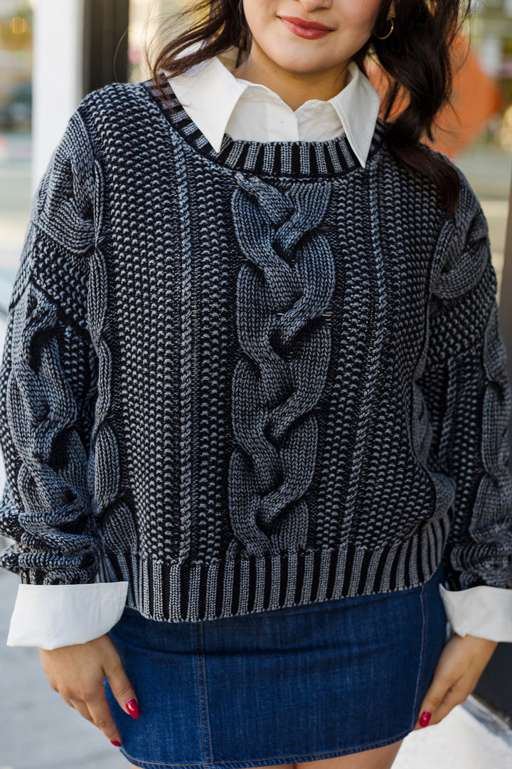 The Brownie Points Cable Knit Sweater