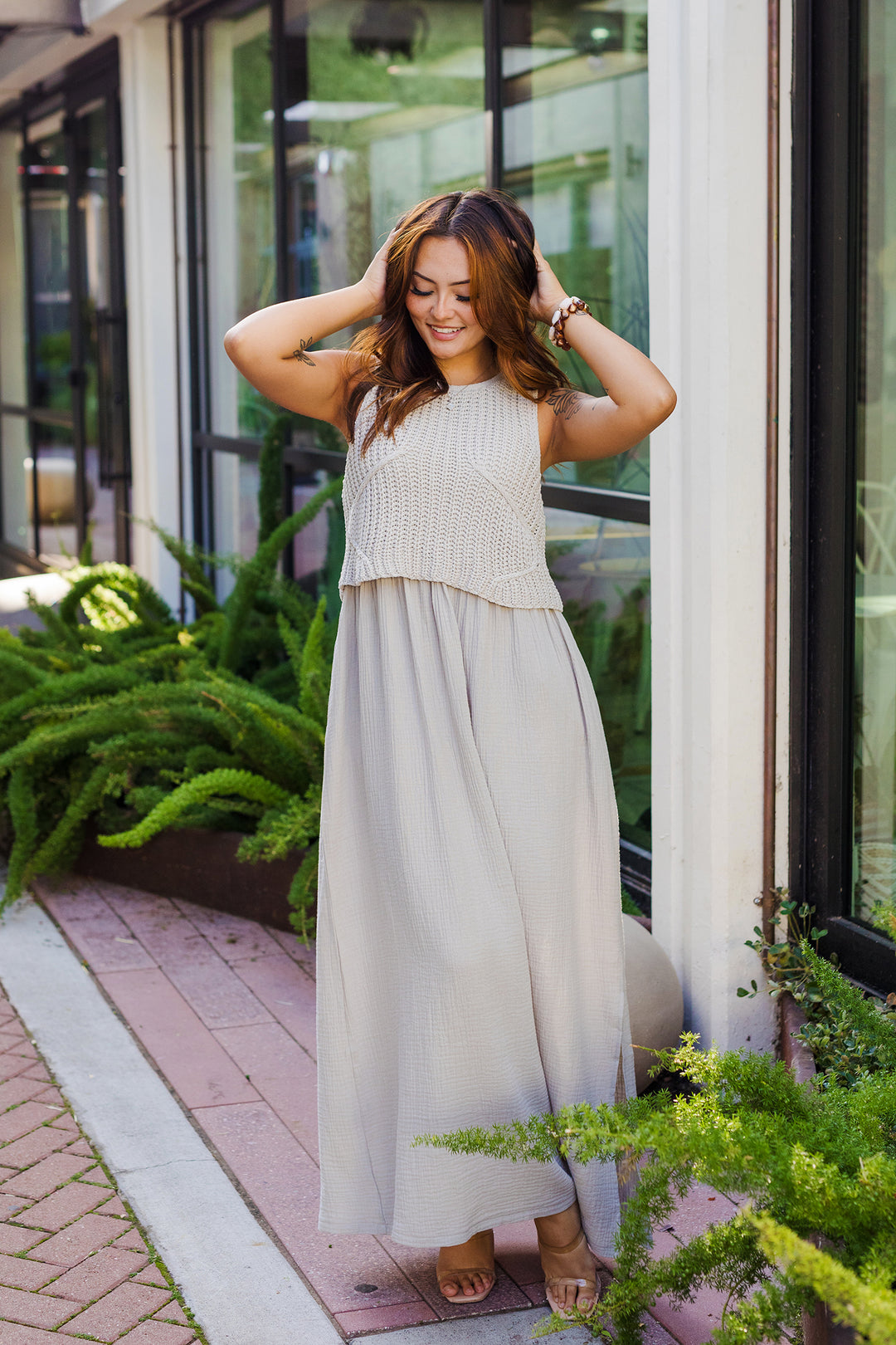 The Braylee Sweater Layered Dress