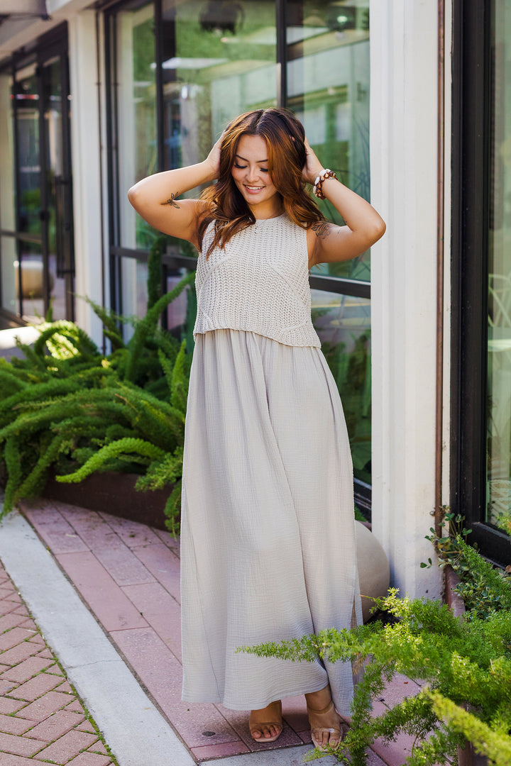 The Braylee Sweater Layered Dress