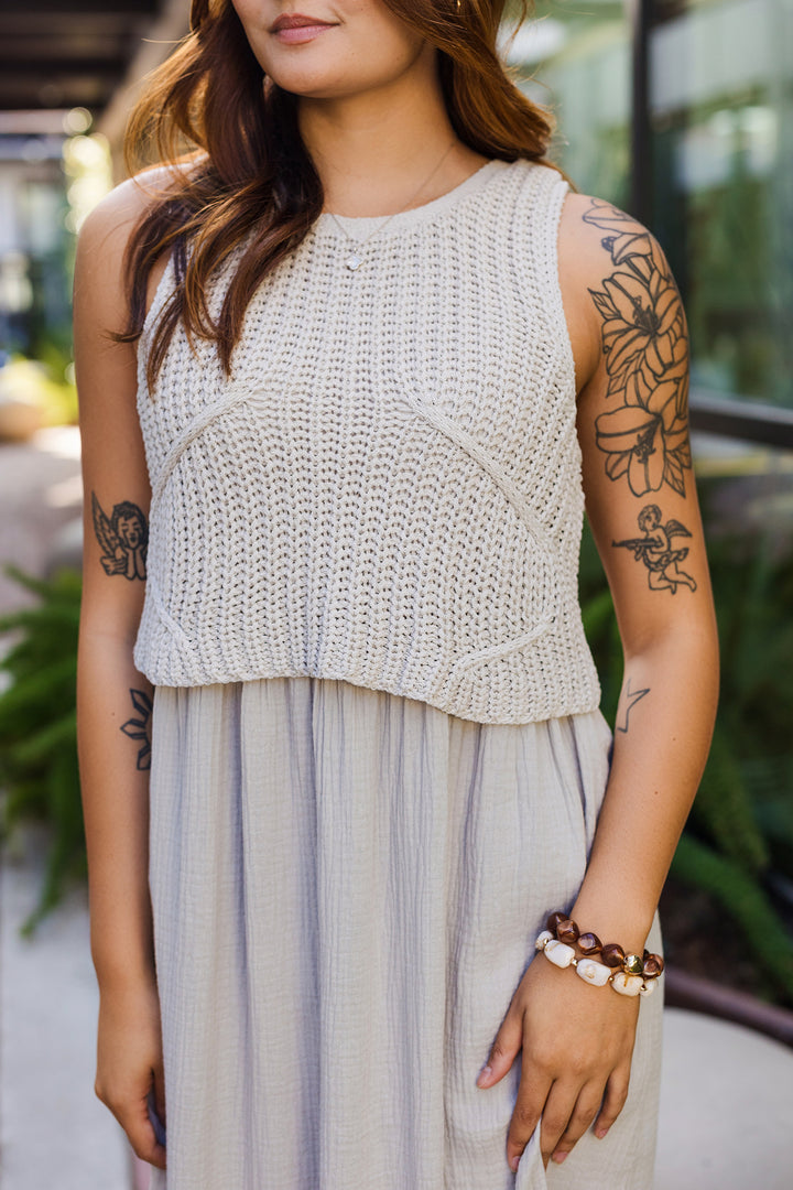 The Braylee Sweater Layered Dress