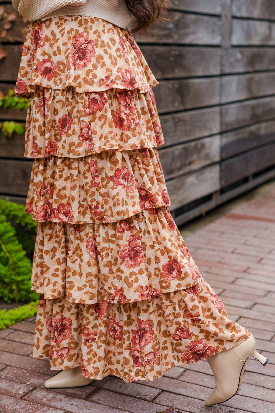 The Fall Feels Floral Maxi Skirt