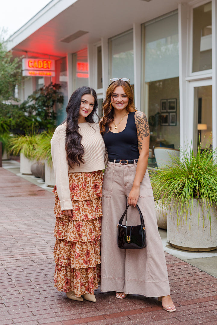 The Fall Feels Floral Maxi Skirt