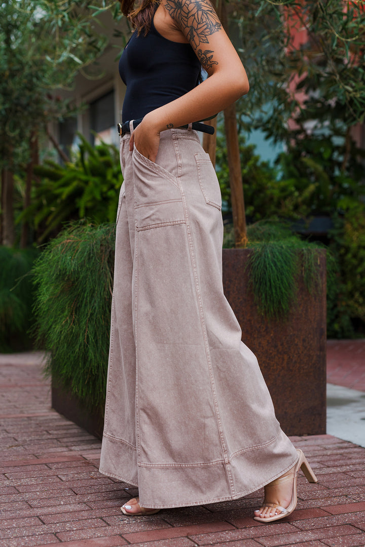 The Handy Work Ultra Wide Leg Carpenter Pants
