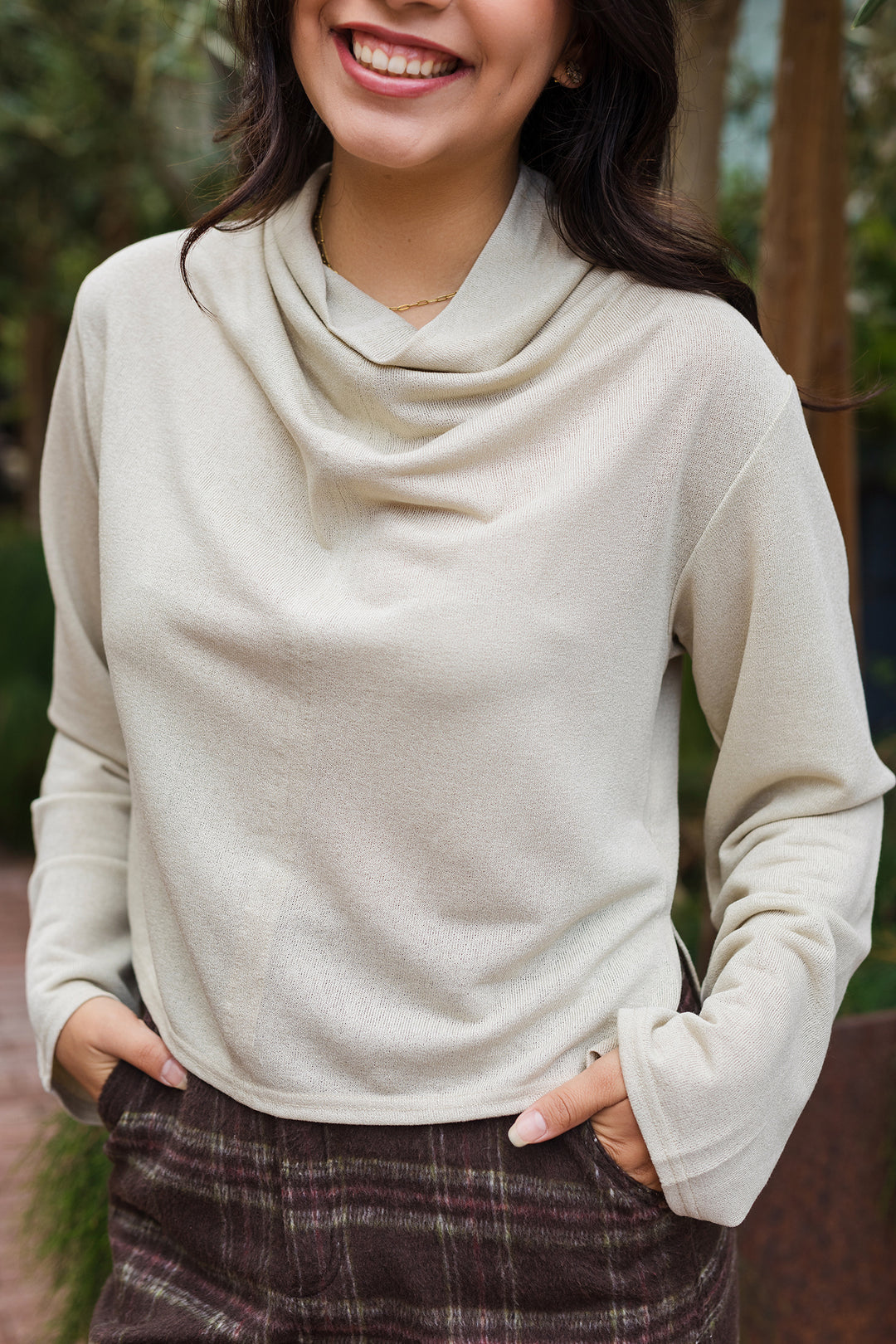 The Never Back Down Mock Neck Long Sleeve Top