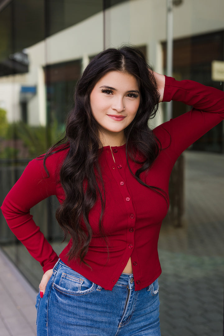 The Hold on Tight Ribbed Knit Top