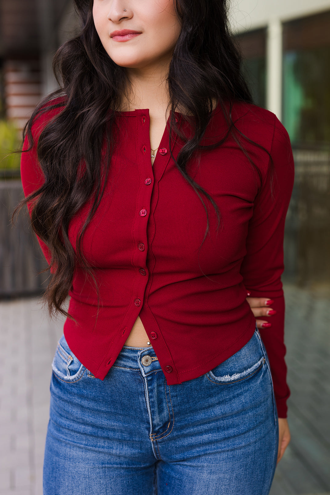 The Hold on Tight Ribbed Knit Top