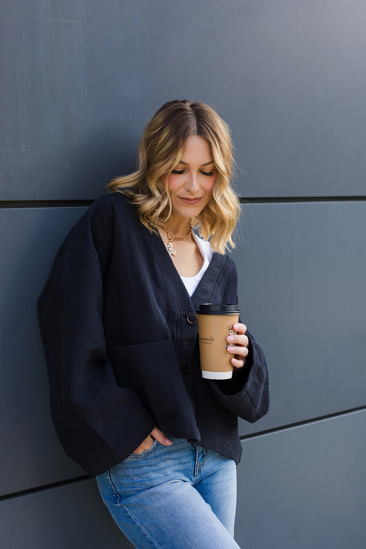 The Zen and Now Oversized Kimono Jacket