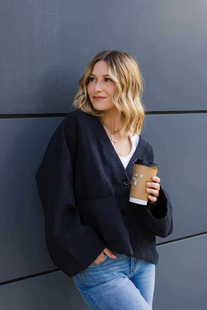 The Zen and Now Oversized Kimono Jacket