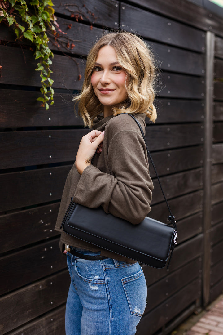 The Sorella Black Shoulder Bag