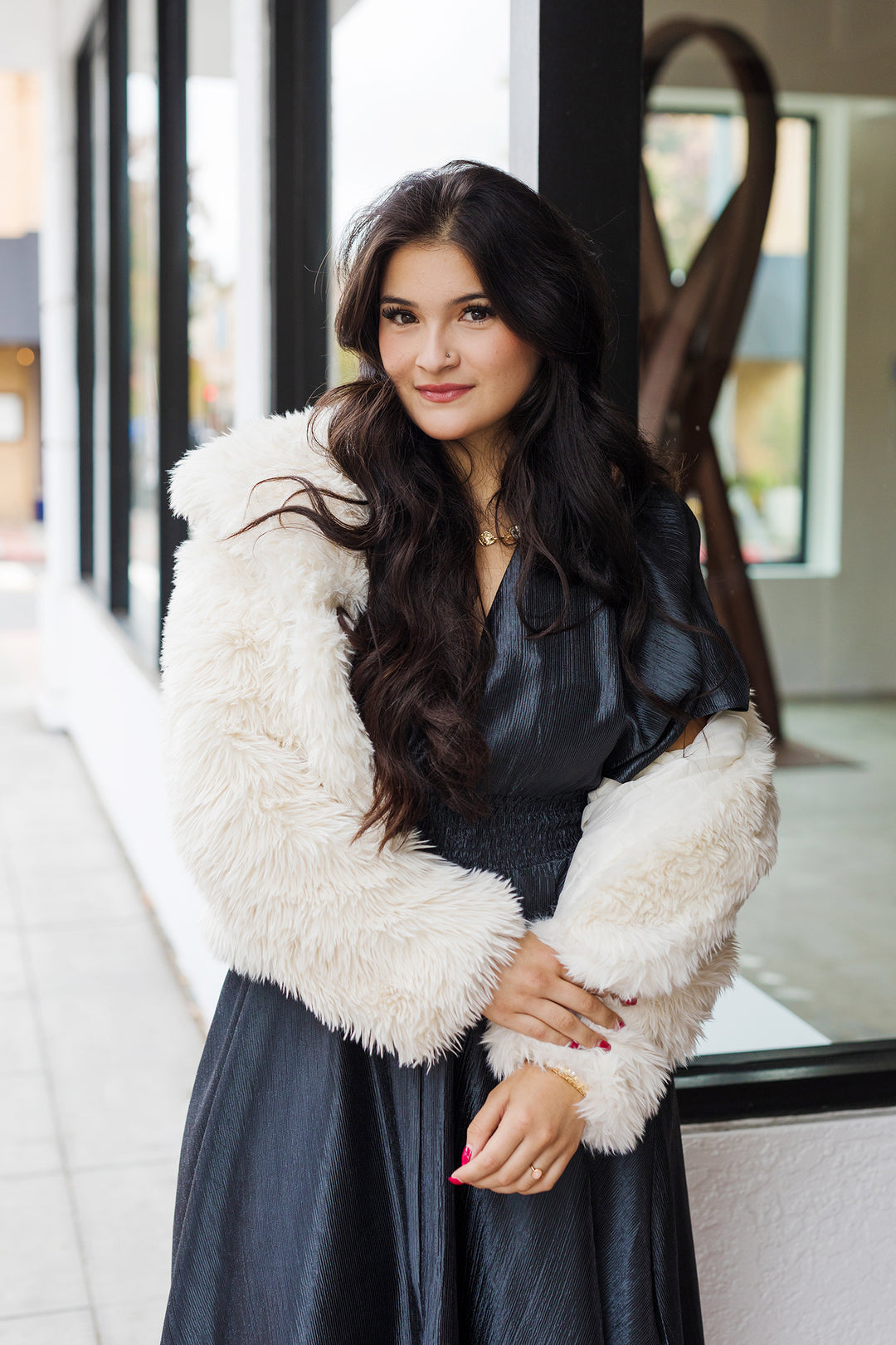 The Edge of Reason Satin Midi Dress