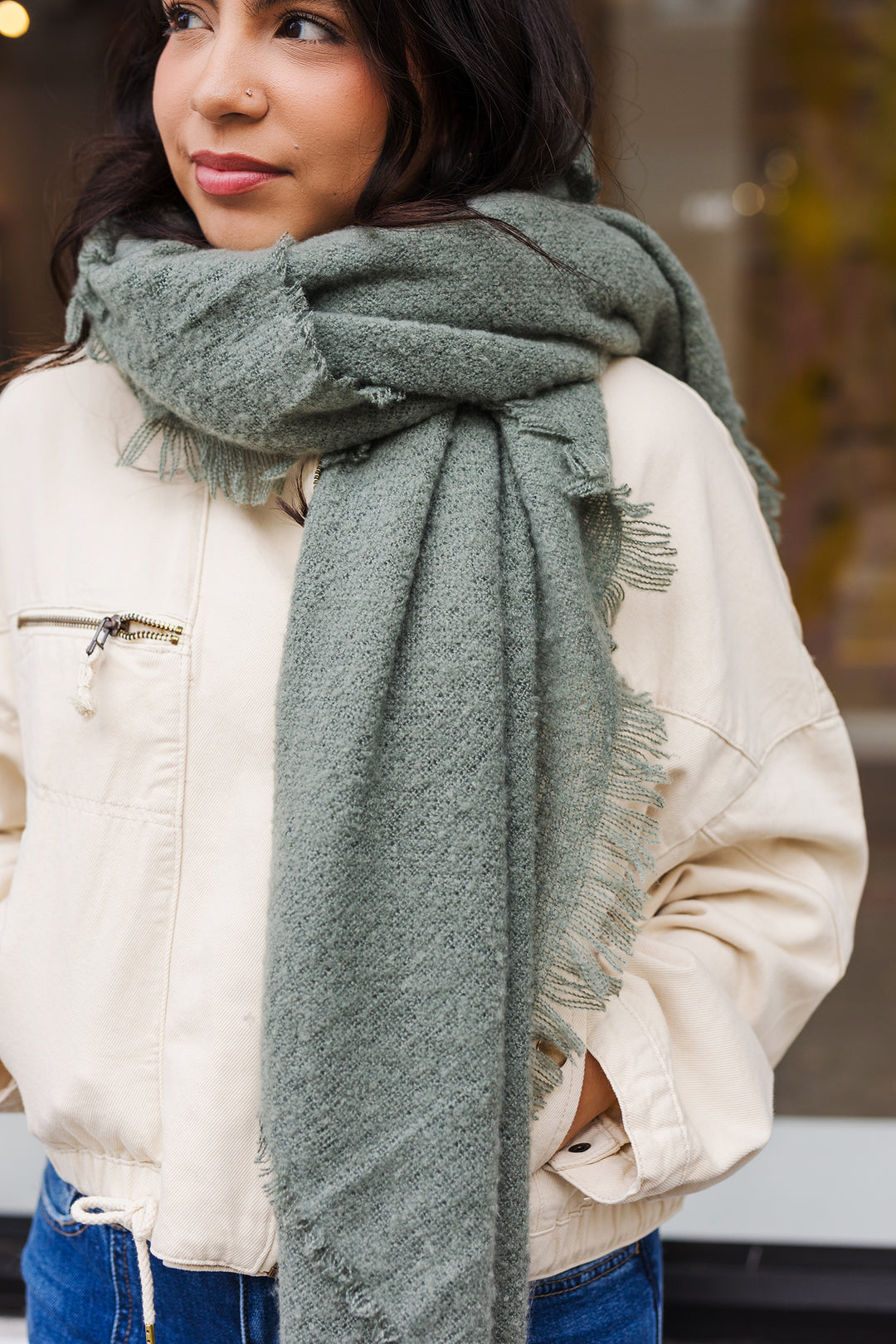 The Sienna Soft Luxury Mohair Square Scarf