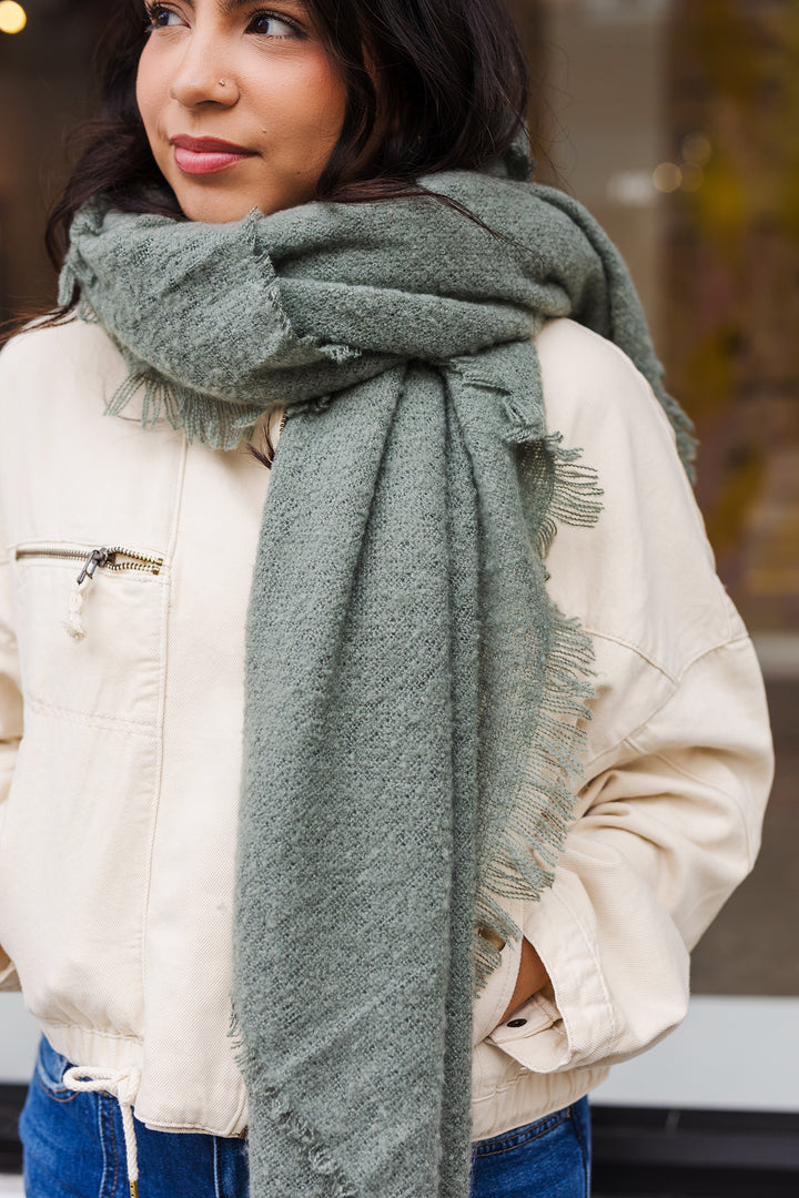 The Sienna Soft Luxury Mohair Square Scarf