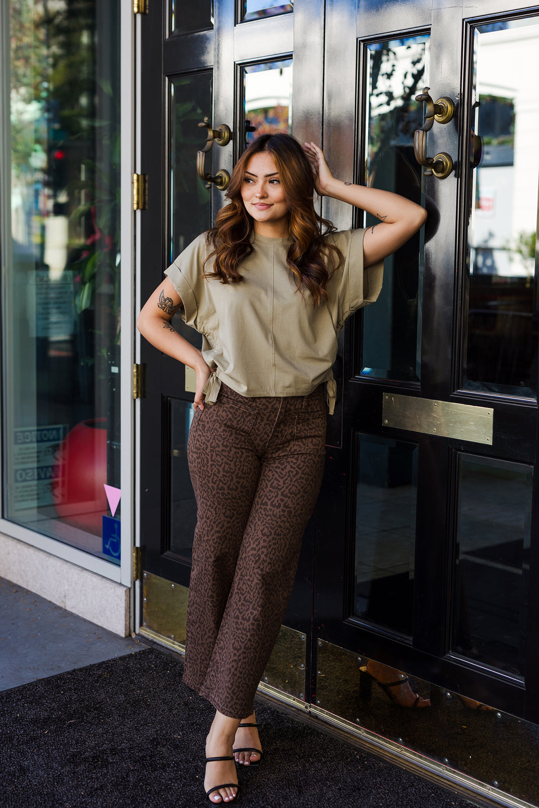 The Only One Side Tie Scrunch Tee