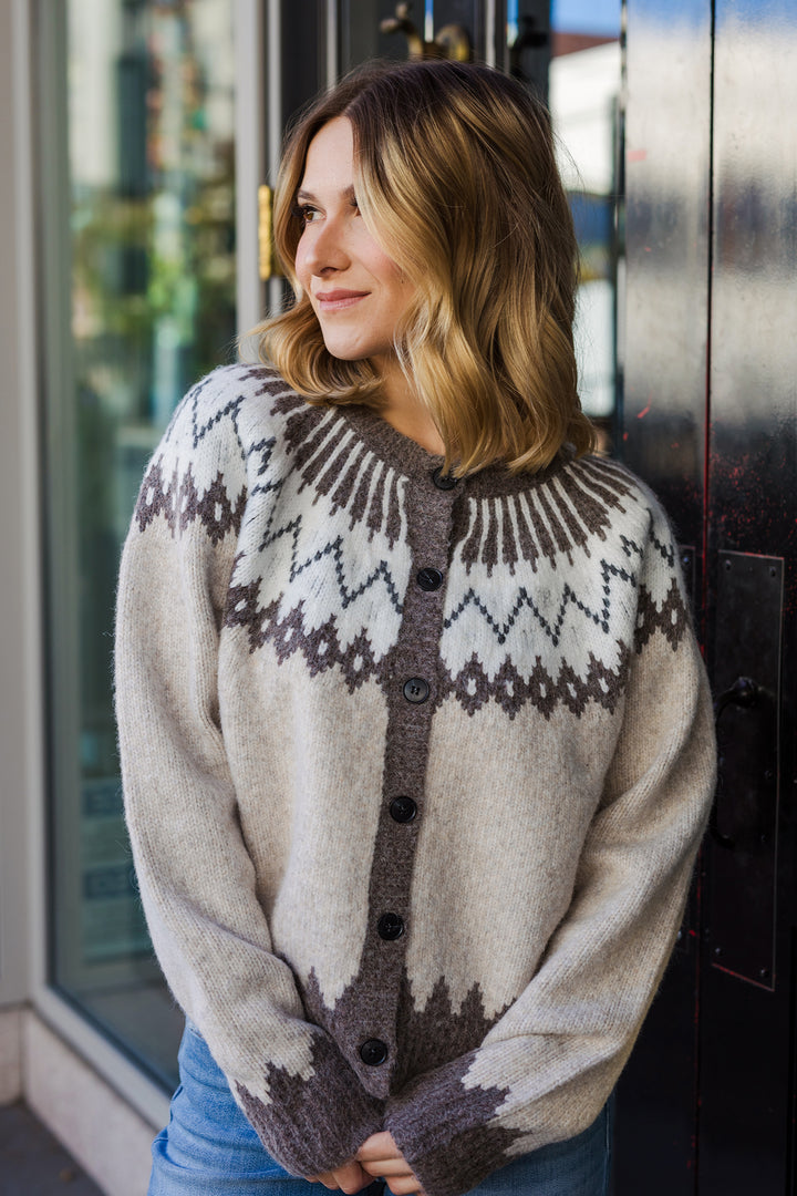The Vail Fair Isle Cardigan Sweater