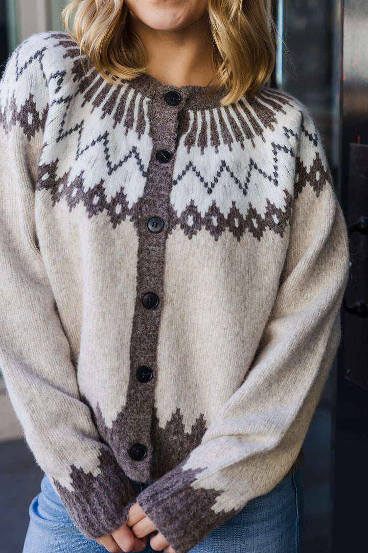 The Vail Fair Isle Cardigan Sweater