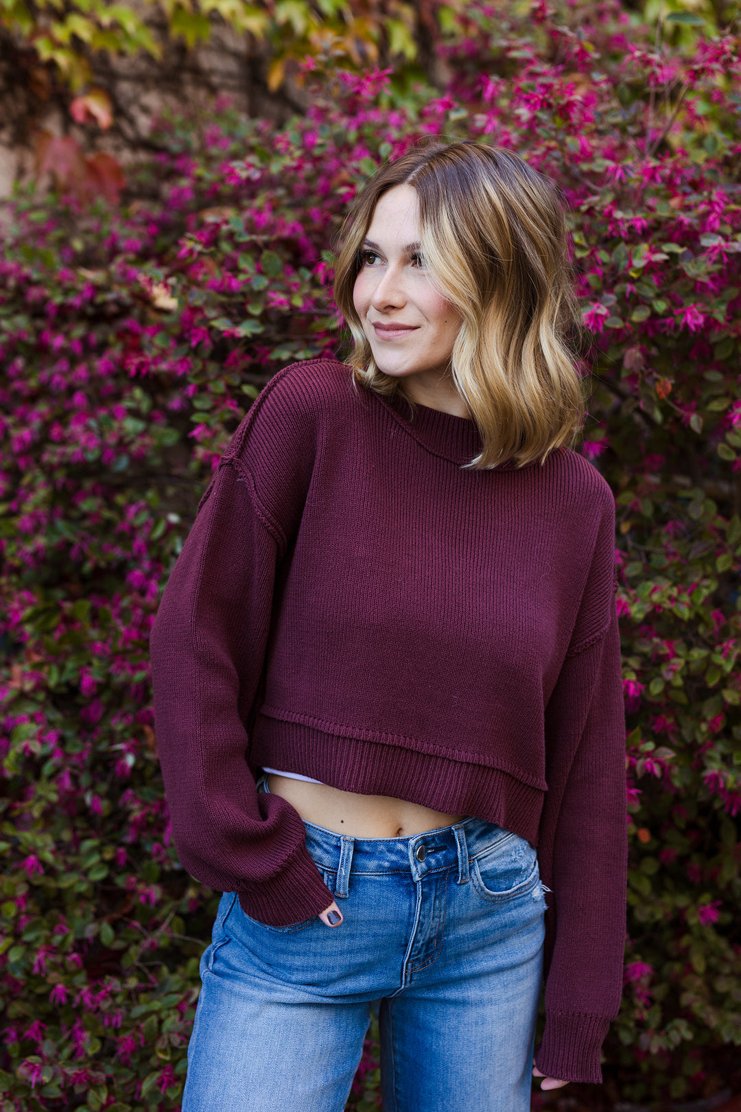 The Worn On Repeat Cropped Pullover Sweater