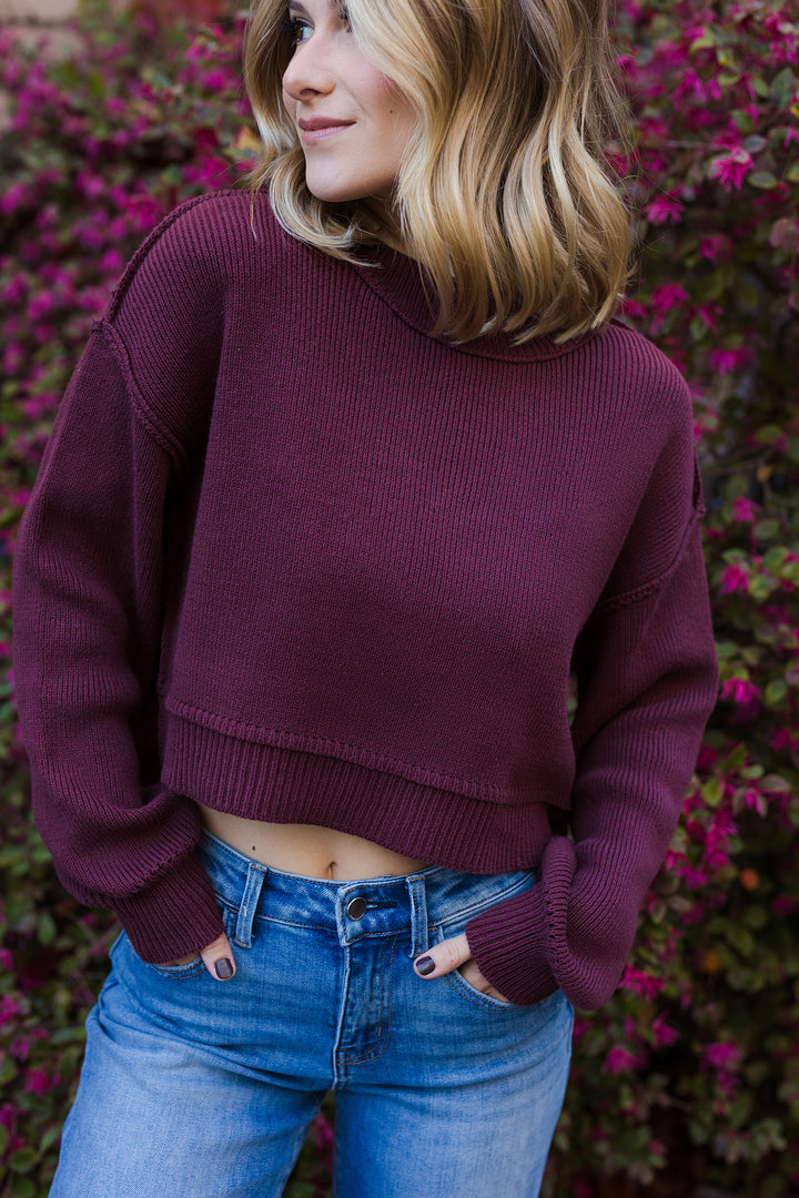 The Worn On Repeat Cropped Pullover Sweater