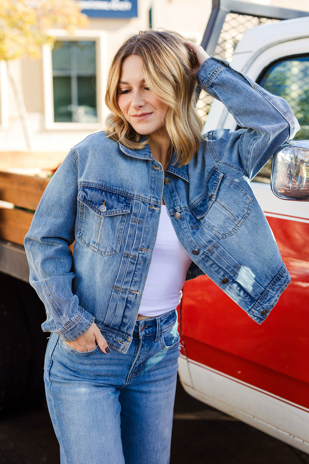 The Telling The Truth Trucker Denim Jacket