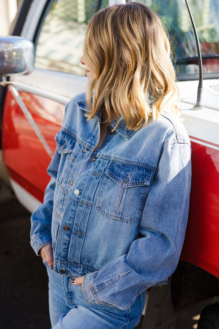 The Telling The Truth Trucker Denim Jacket