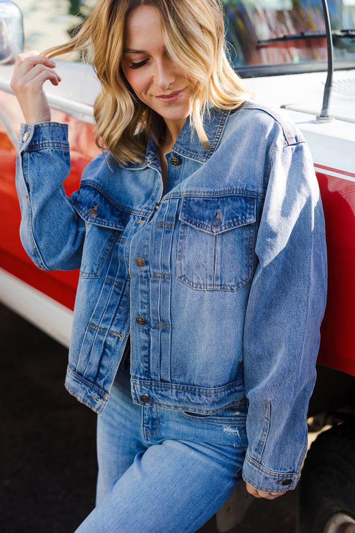 The Telling The Truth Trucker Denim Jacket