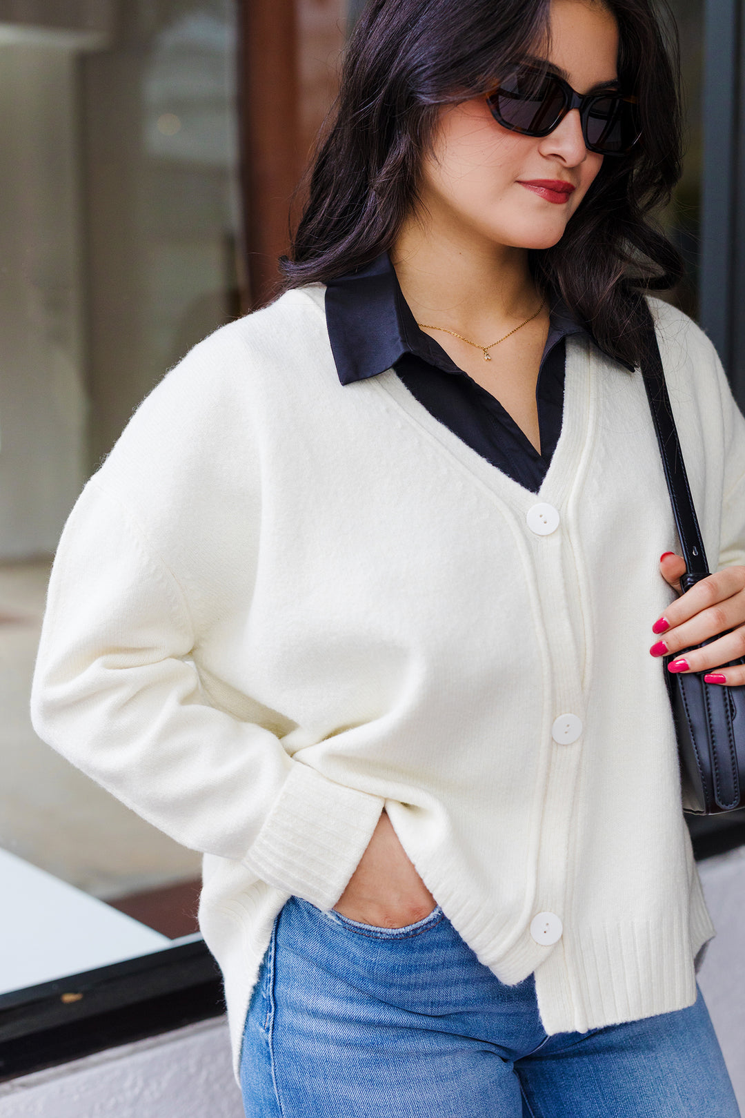 The Highs And Lows Cream Knit Cardigan Sweater