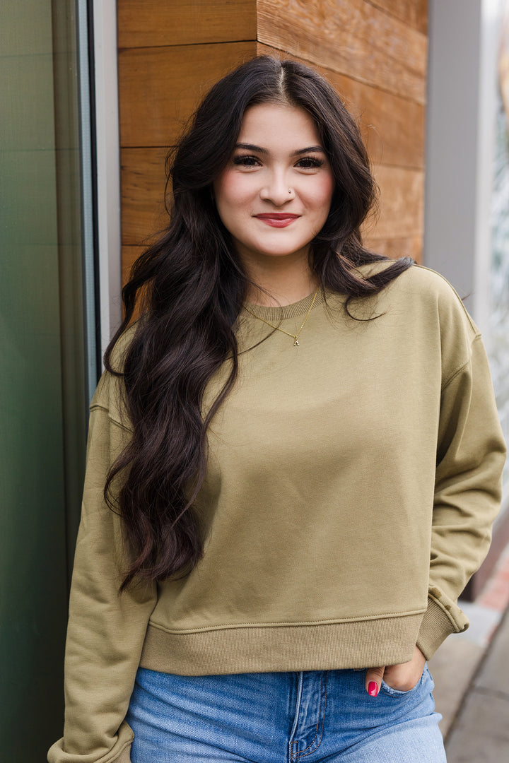 The Forever Yours Washed Basic Crewneck Top