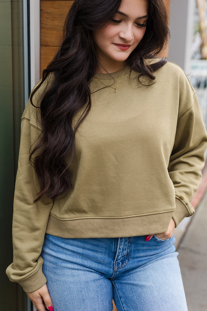 The Forever Yours Washed Basic Crewneck Top