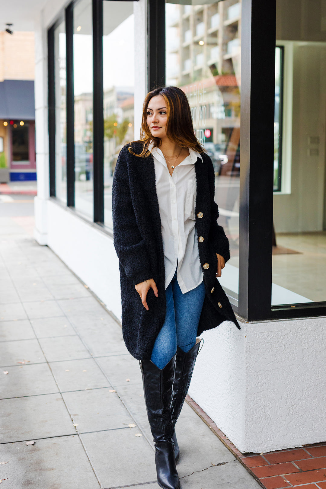 The Olivia Oversized White Collared Shirt
