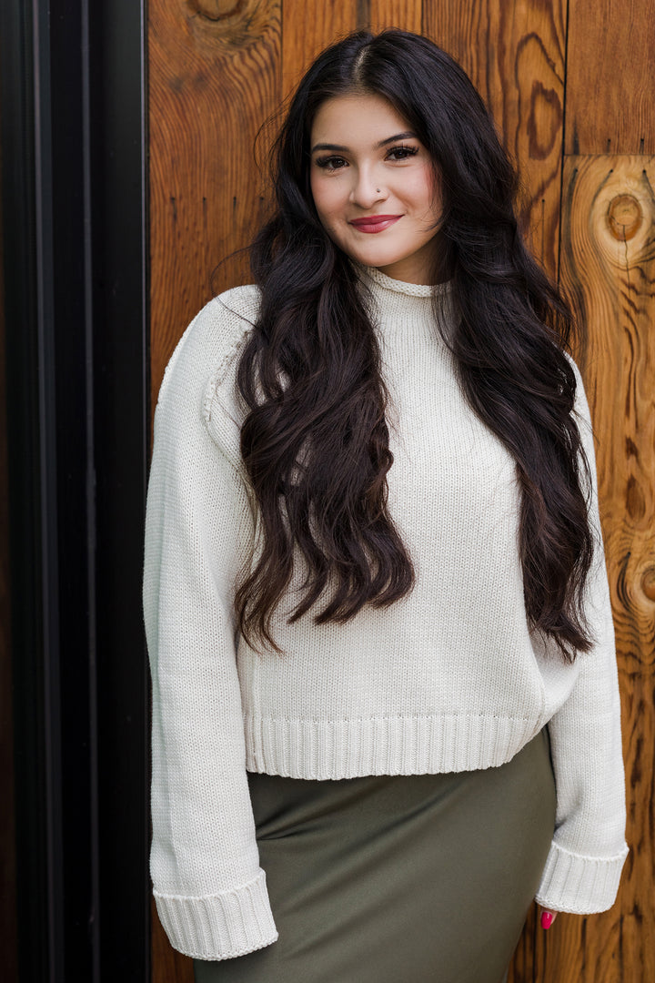 The Coastal Cream Knit Sweater