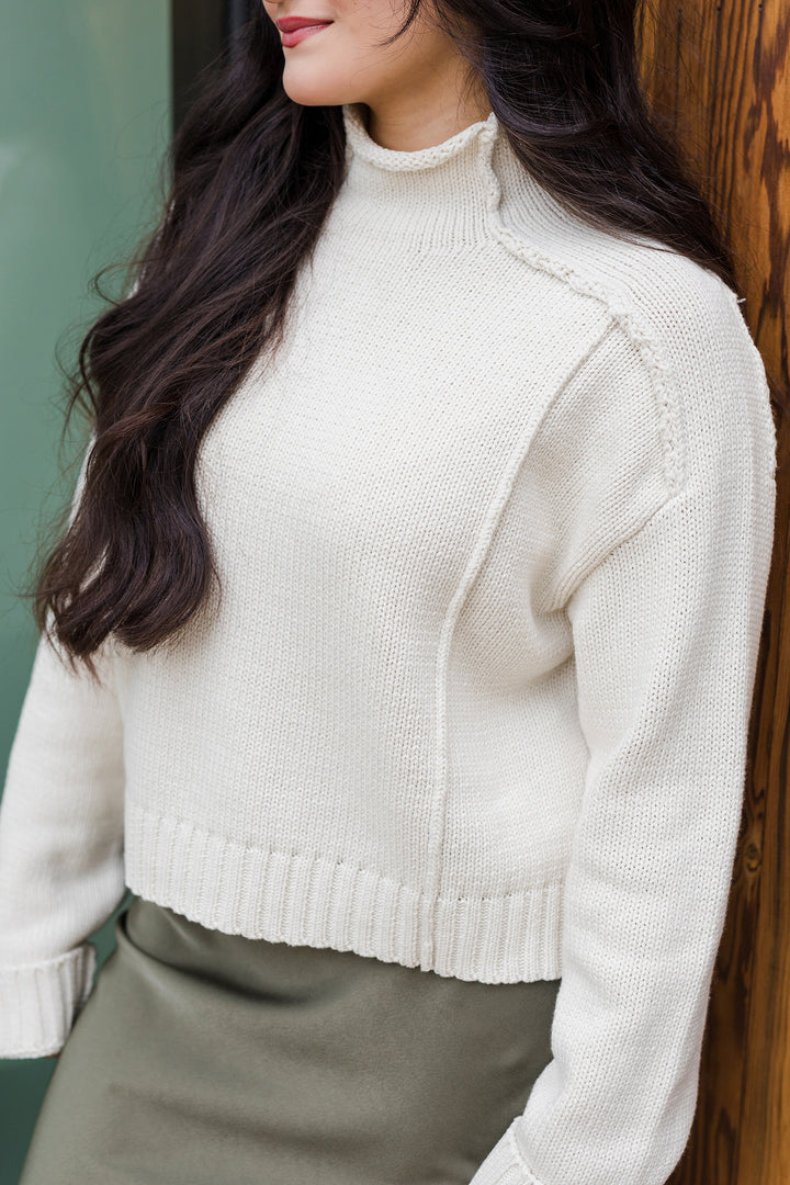 The Coastal Cream Knit Sweater