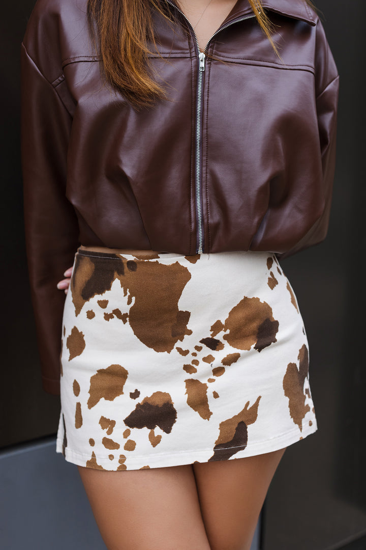 The Wild & Moo-dy Mini Skort