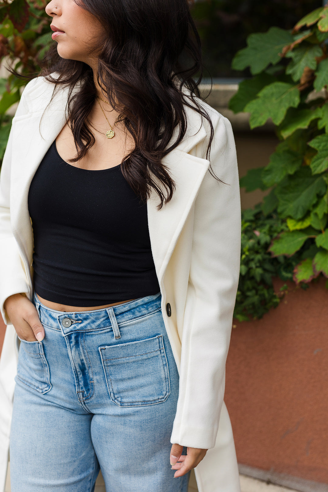 The Lorelei Long Line Notch Lapel Coat