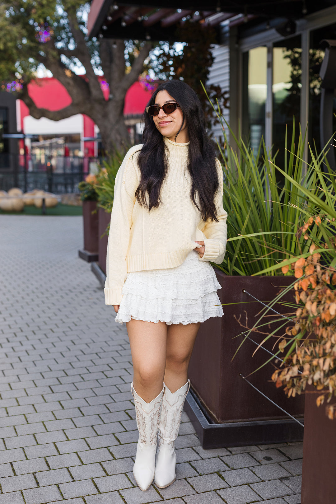 The Cloud Nine White Mini Skirt