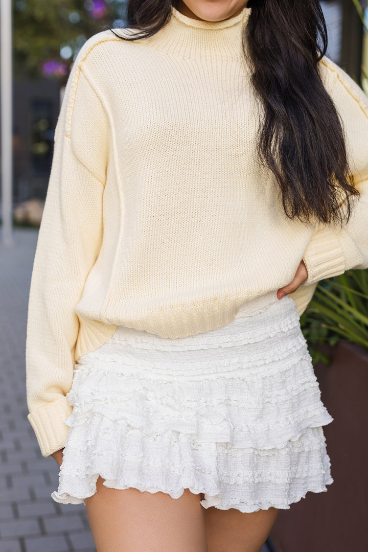 The Cloud Nine White Mini Skirt