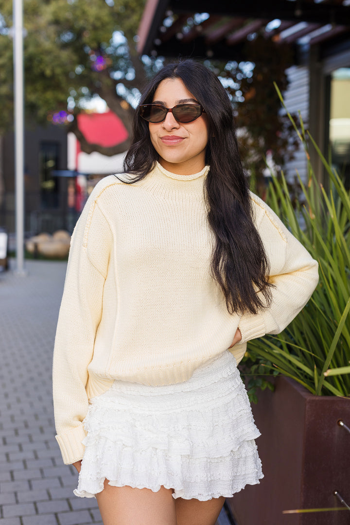 The Cloud Nine White Mini Skirt