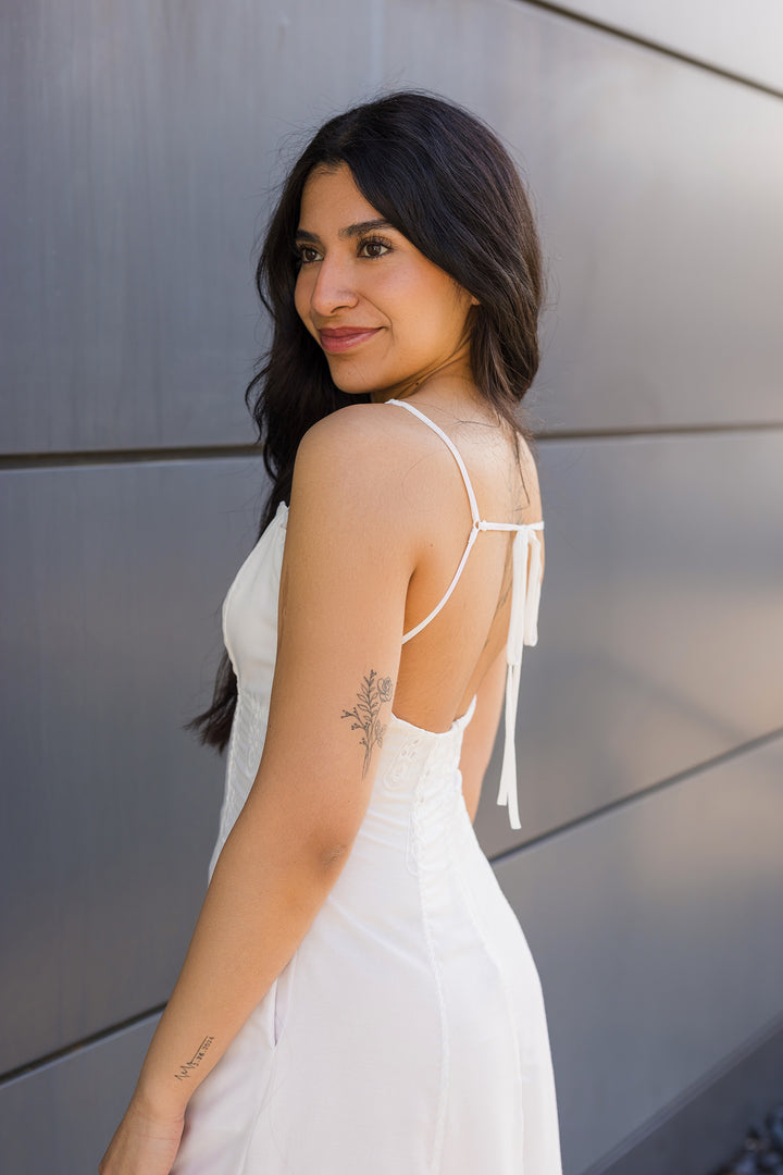 The Cape Cod White Eyelet Maxi Dress