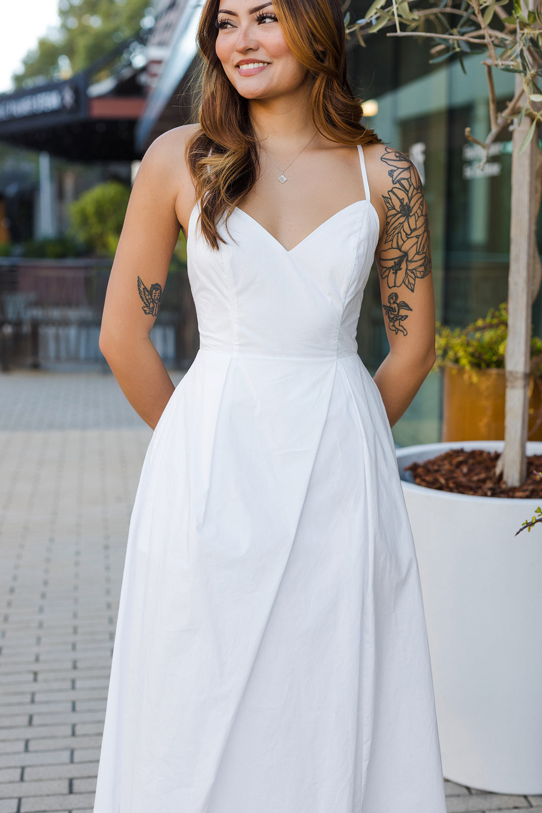 The Fresh Air Poplin Midi Dress
