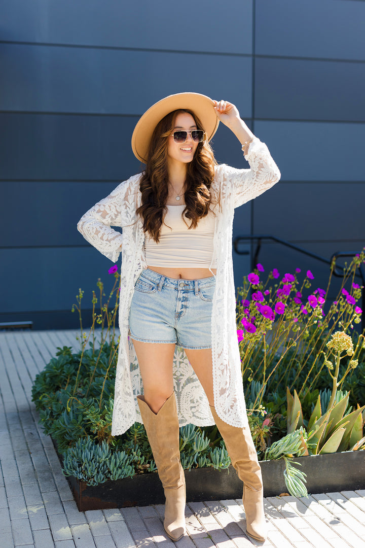 The Take Me To The Beach Lace Kimono