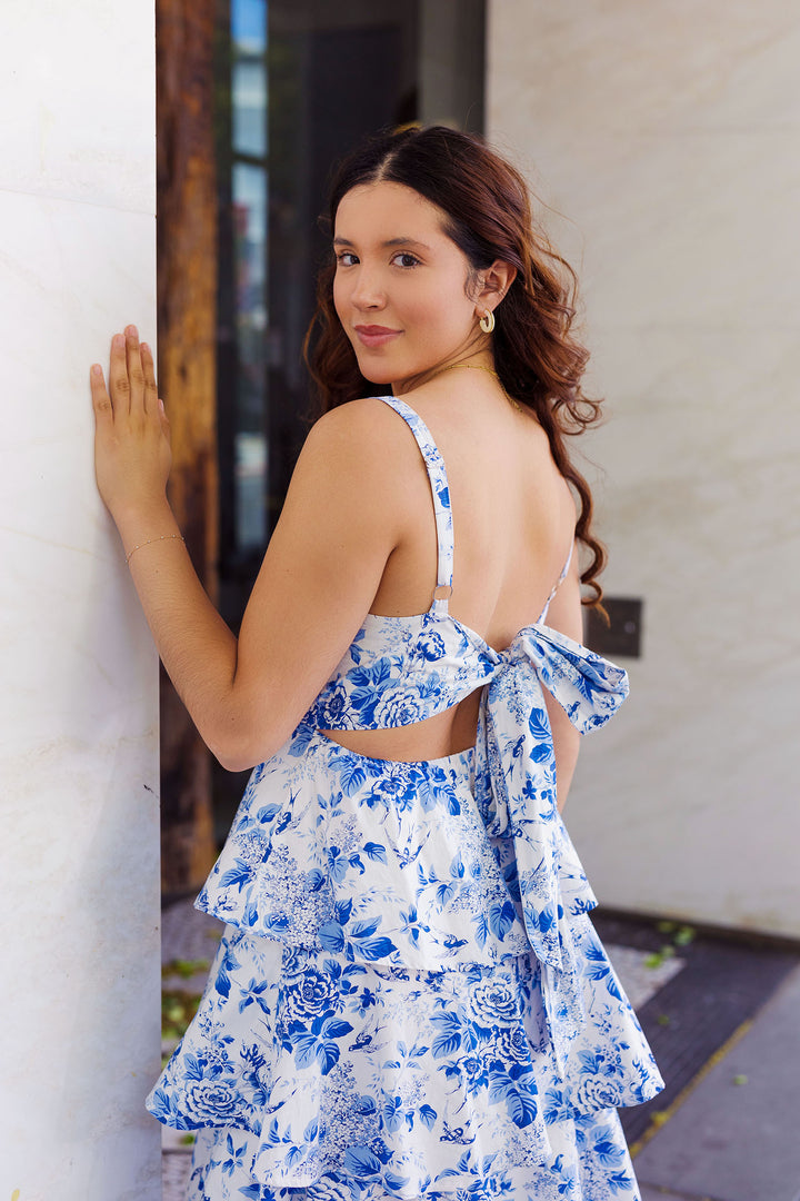 The Countryside Sunday Floral Print Maxi Dress