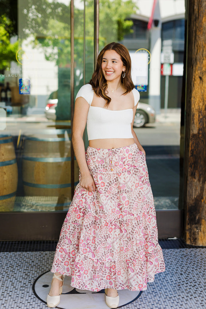The Blaire Floral Maxi Skirt