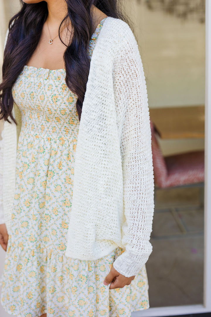 The Breezy Does It Open Front Cardigan