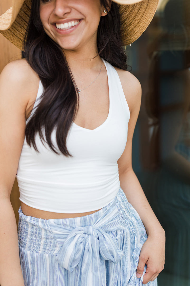 The Tessa Double Layered Crop Tank Top