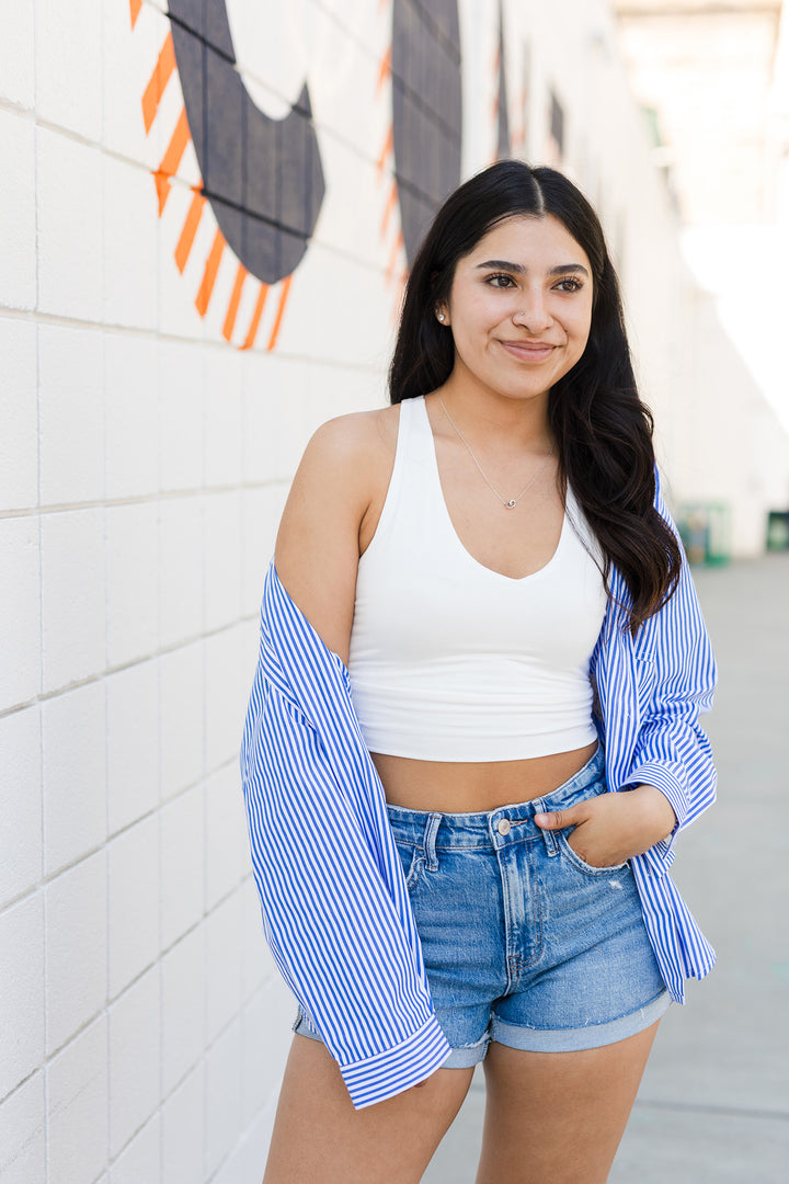 The Tessa Double Layered Crop Tank Top