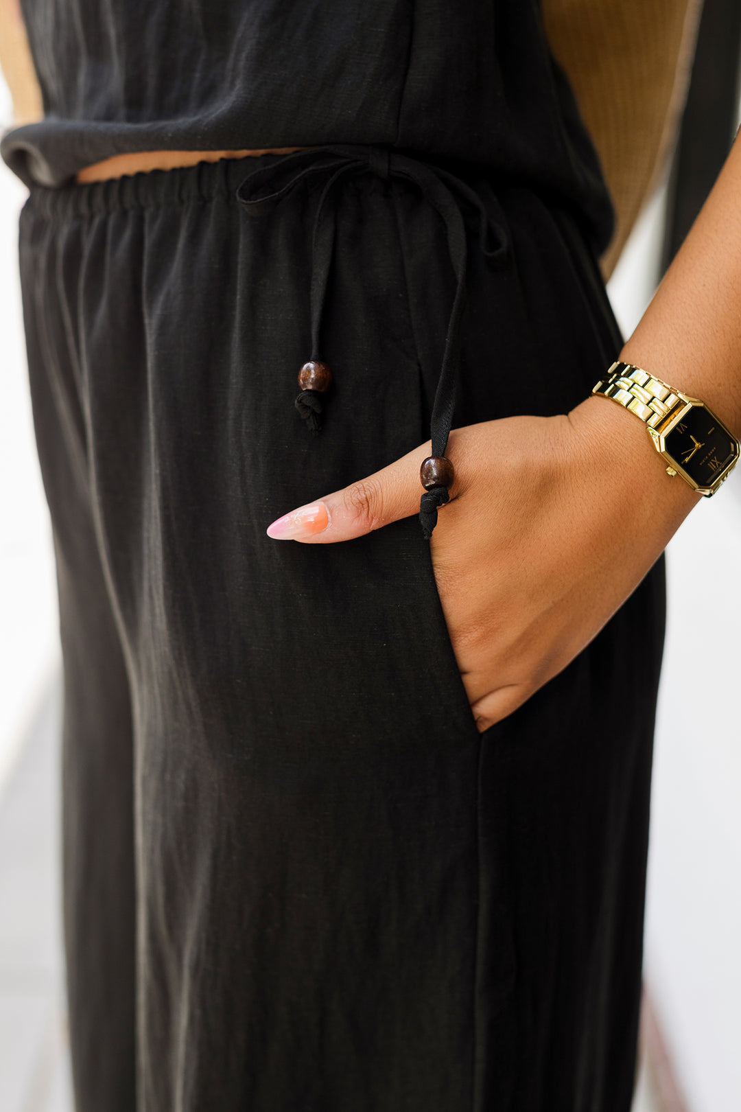 The Back at It Side-Tie Wide Leg Pants