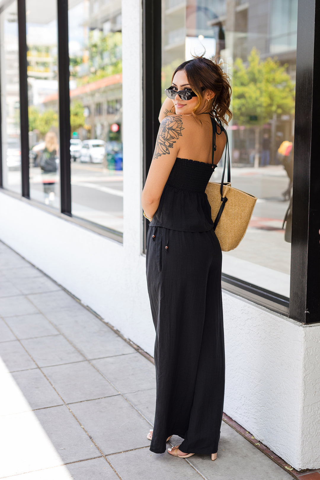 The Back at It Side-Tie Wide Leg Pants