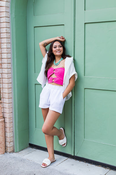 The Beckham Double Ring Strapless Top