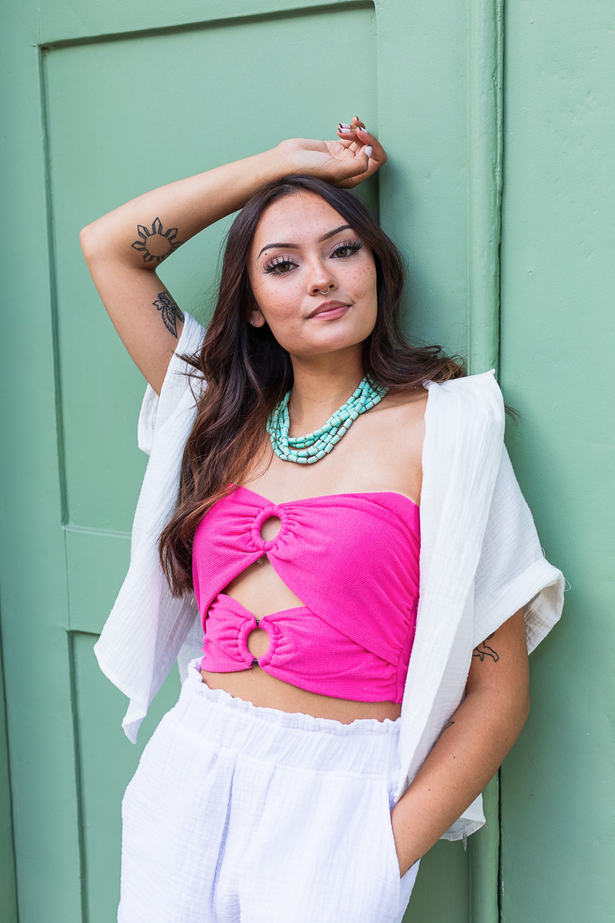 The Beckham Double Ring Strapless Top